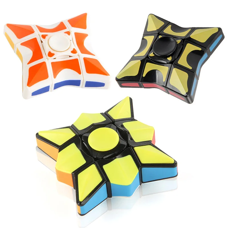 

Cube Spinner Fingertip Gyro Fidget Sensory Stress Relief Fingertip Toy Antistress Hand Spinner Desk Adult Gyroscope Toys Gift