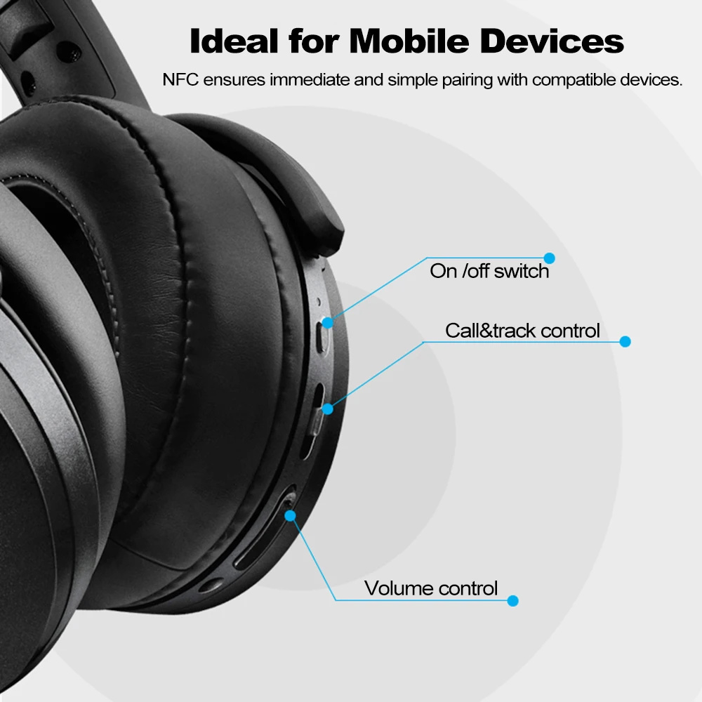 100% Оригинальные беспроводные Bluetooth-наушники Sennheiser HD 4.40BT Накладные наушники с