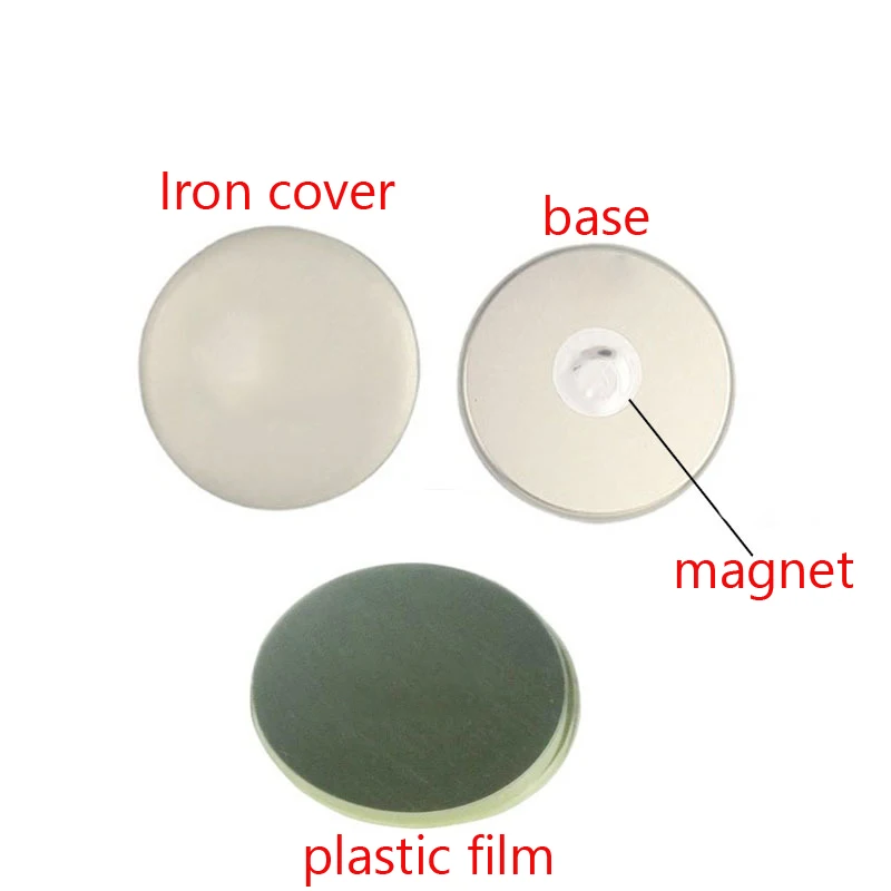 100 шт. 44 мм новые материалы Магнитные Булавки для кнопок холодильника Пустые