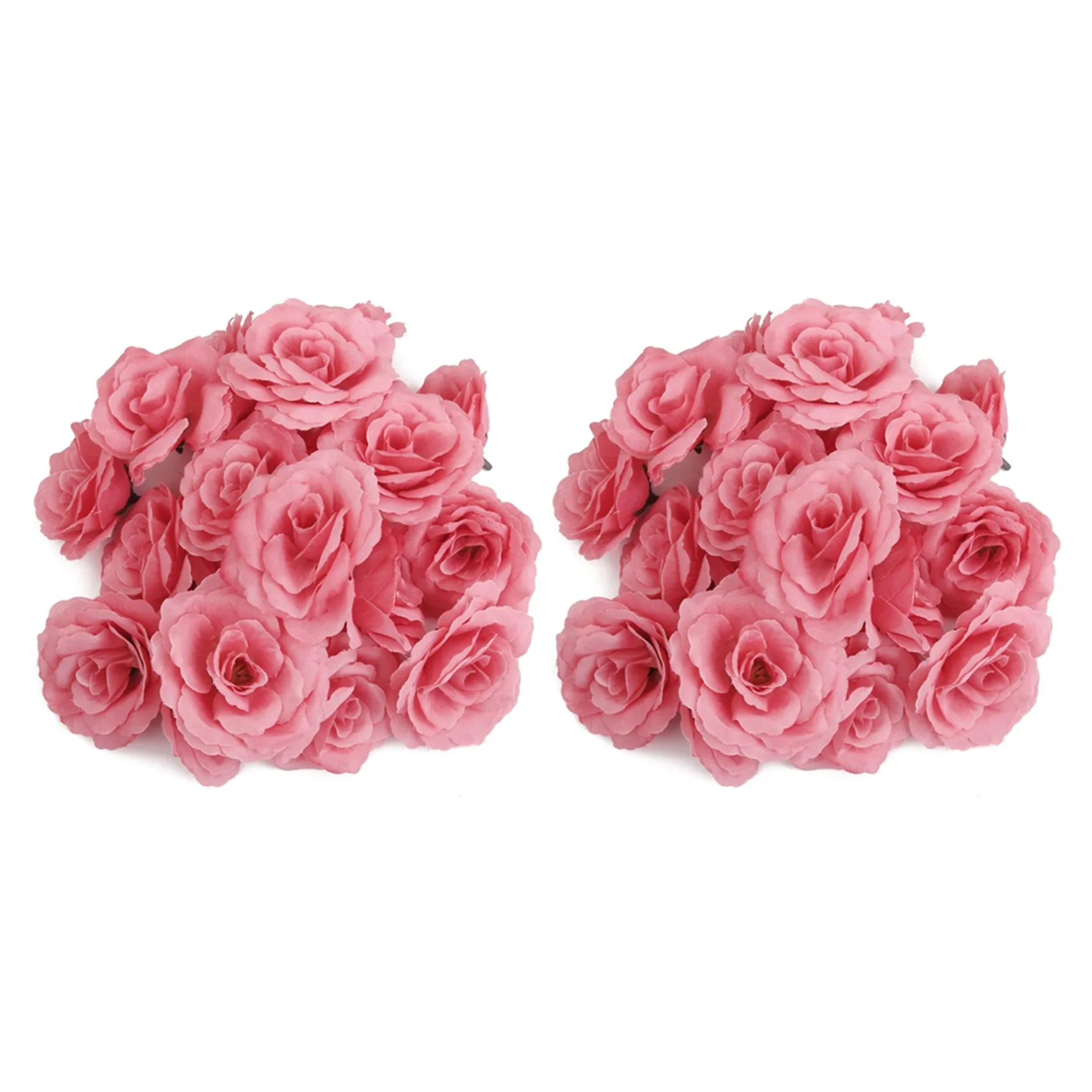 

40 шт., искусственные розы, цветы, Королла, украшение для свадьбы, диаметр 65 мм, розовый