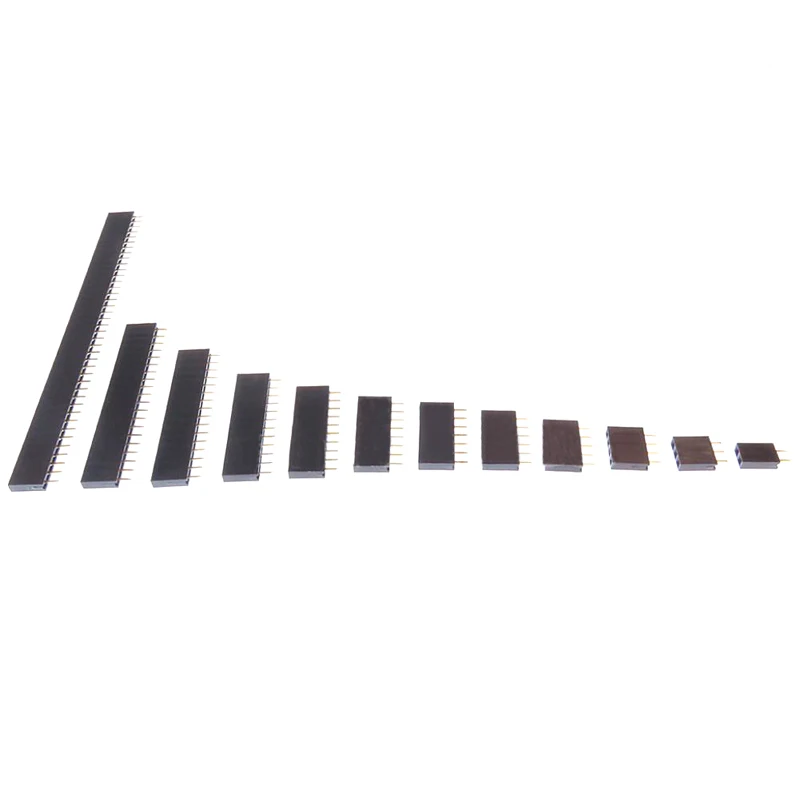 Штыревой разъем 2 54 мм штыревой Мама Однорядный для печатной платы