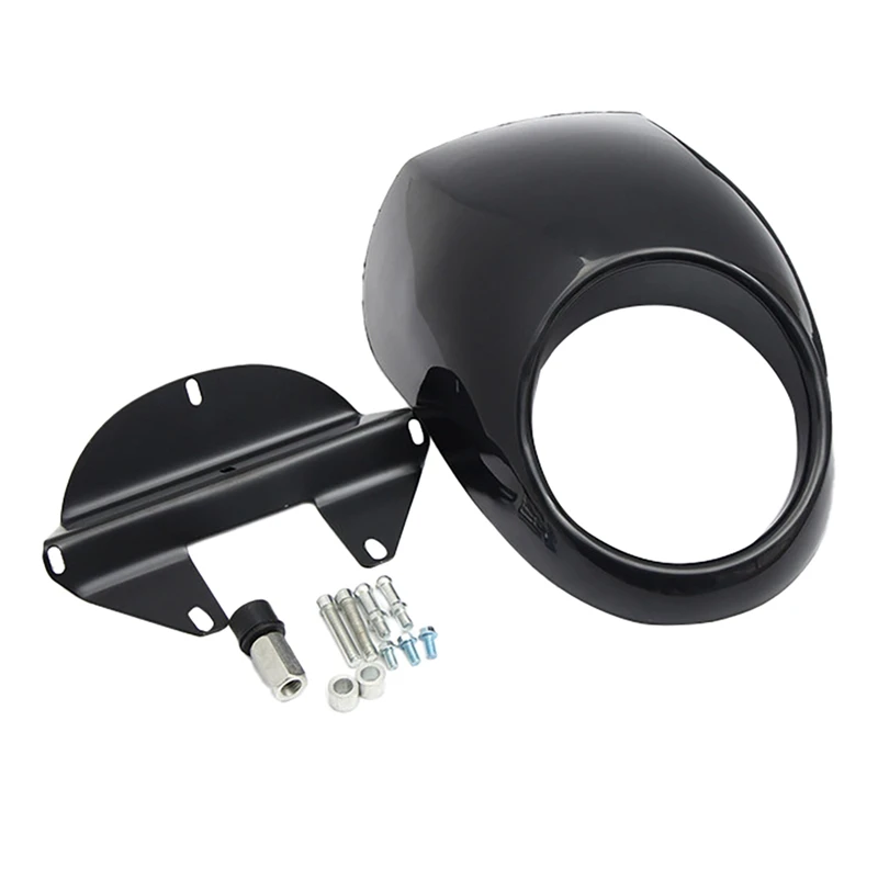 

Motorcycle Headlight Fairing Head Light Lamp Protective Cover Retro Racer Windshield For 750 XL1200 883