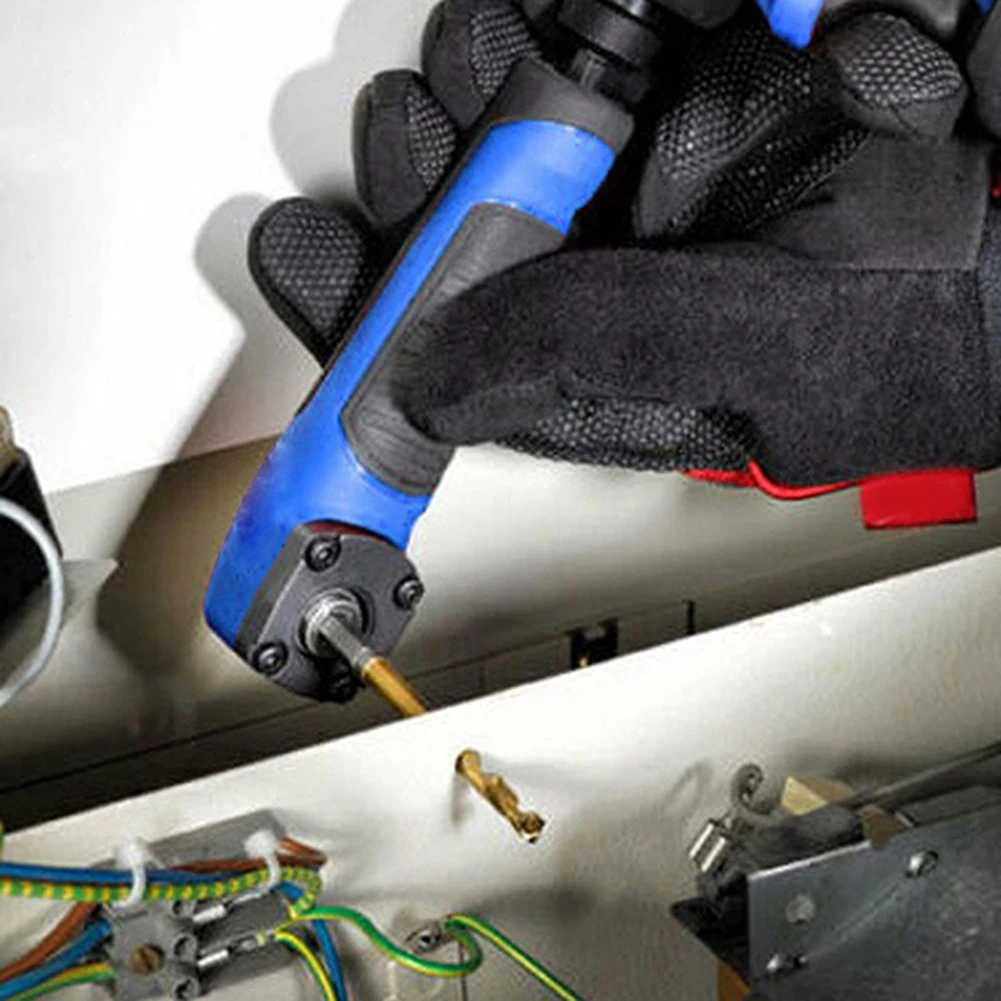 

90 Degree Right Angle Extension Driver Drilling Shank Screwdriver 1/4 inch Hex Wrench Drill Bit Magnetic Socket Holder