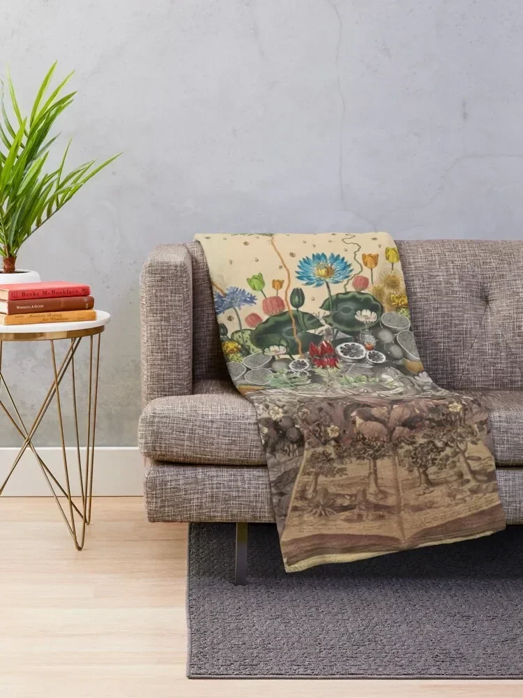 Фантастическое Ботаническое одеяло декоративные диваны роскошные брендовые