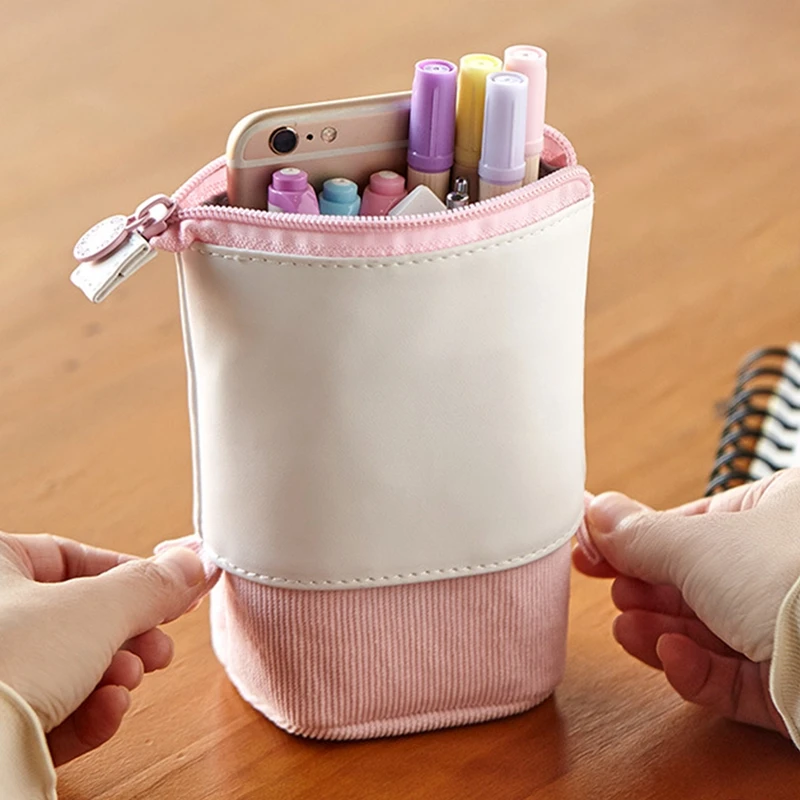 Case Zip Pop Up Pen Pencil Case Girls And Teenagers Student Pencil Case Telescopic Pencil Case Makeup Bag Pencil Bag