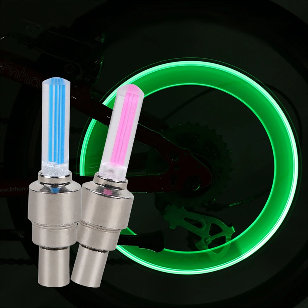 

Неоновый велосипедный фонарь для спиц, дорожный велосипед, Горный мотоцикл, автомобильный насадка на колесо, колпачок клапана, лампа, водонепроницаемый фонасветильник, аксессуары для велоспорта
