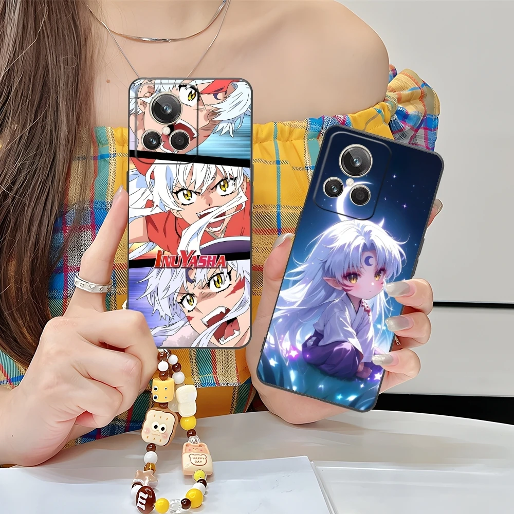 Чехол для мобильного телефона Inuyasha Sesshoumaru Realme GT 2 9i 8i 7i Pro X50 X2 C35 C21 C20 C11 C3 черный