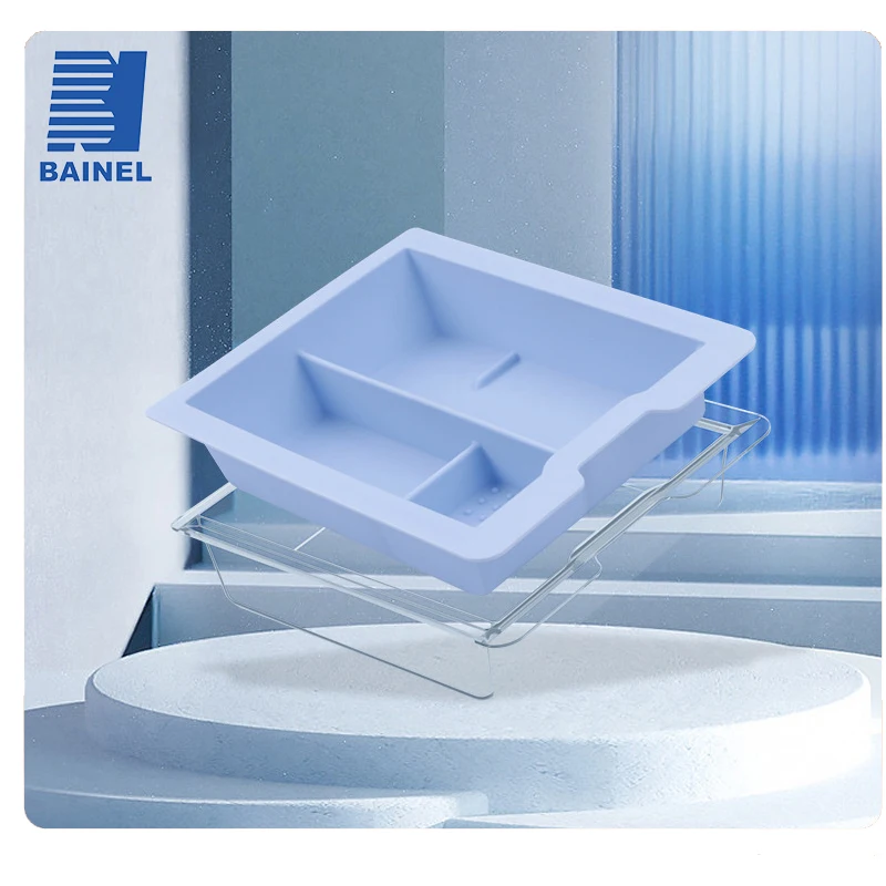 

BAINEL Storage Box Center Armrest Hidden Box Cup Holder Interior Organizer Car Accessories Fits Tesla Model 3 2022 Model Y 2023