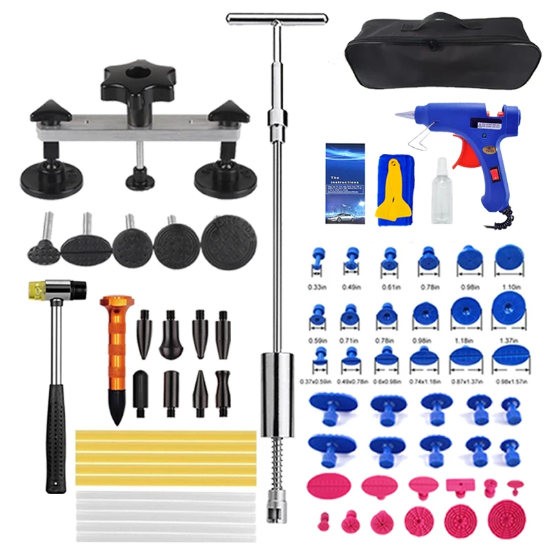 

Universal Auto Dent Repair Tools Kit Car Body Sheet Metal Paintless Puller Hand Tools Mixed Size Suction Cup Removal Hail Pit