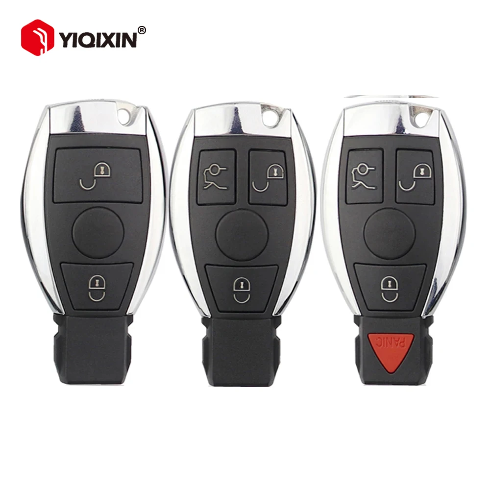 Корпус Дистанционного Ключа Mercedes Benz — Прочный Пластик И Металл 2/3/4 Кнопки