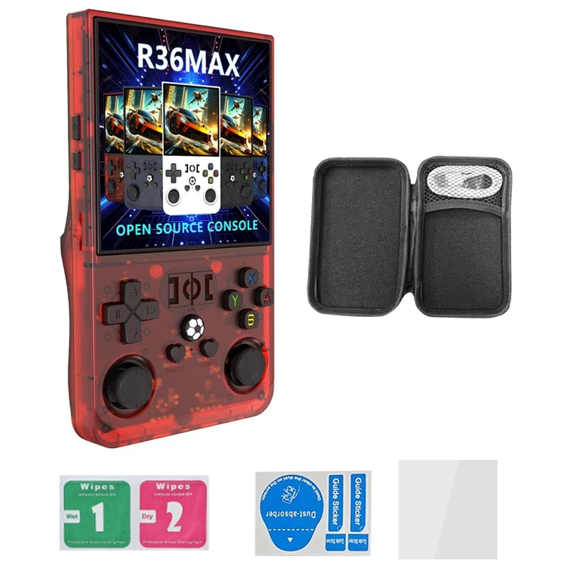 R36MAX Ретро портативная игровая консоль Linux система 4 0-дюймовый IPS-экран