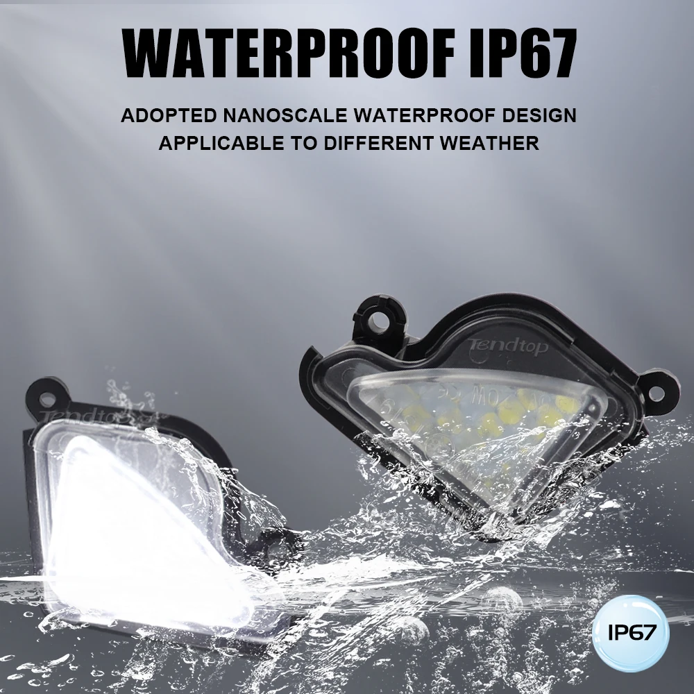 2 шт. светодиодный светильник Canbus без ошибок под зеркалом заднего вида для Skoda Octavia