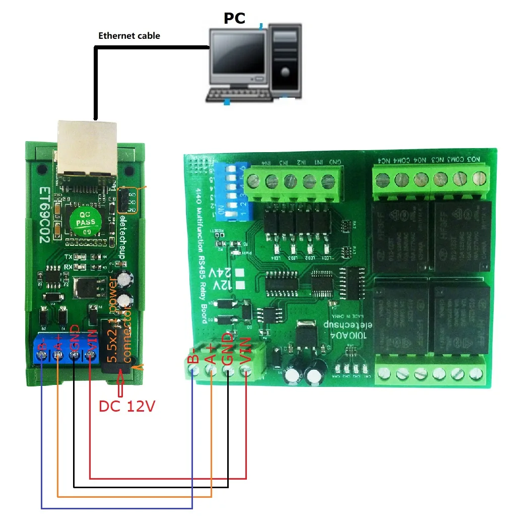 

For Modbus RTU Master Slave TCP Client Server MQTT PLC Ethernet Network IP RJ45 to RS485 Bus Converter