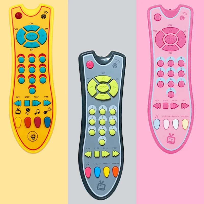 

Baby Toys Music TV Remote Control Kids Simulation Electric Educational Music English Learning Toys Toddler Rattle Vocal Toys