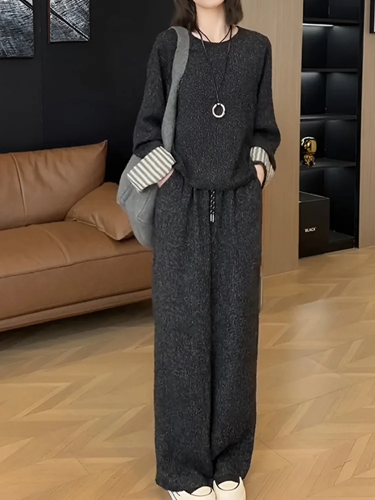 Весенне-осенний модный спортивный костюм в стиле вестерн для отдыха Lazy Sle