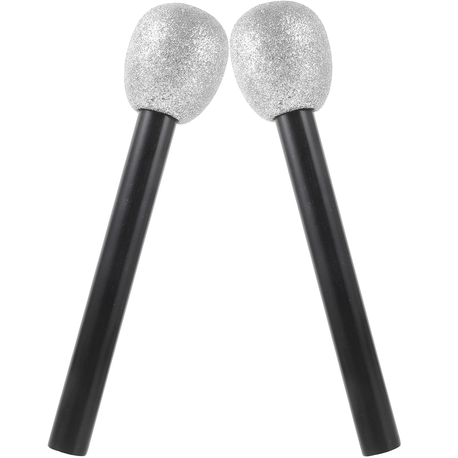 

2 Pcs Simulation Microphone Toys Kids Vintage Clothes Decorative Items Prop Microphones Plastic Child Cosplay Costumes