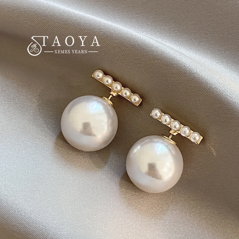 

Серьги-гвоздики женские с искусственным жемчугом, 2023