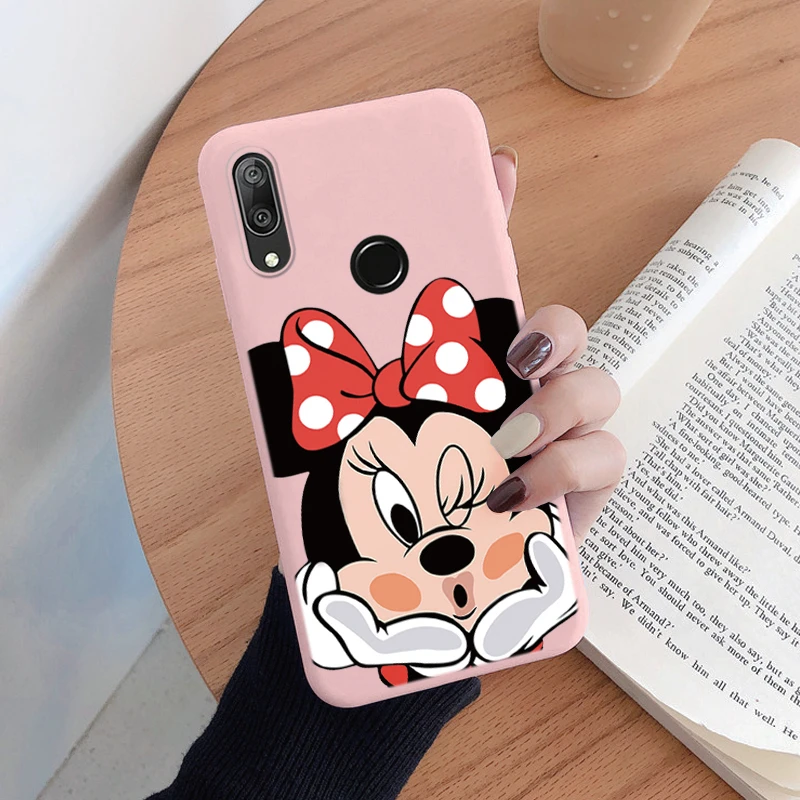 Coque For Huawei Y7 2019 Y7 Prime 2019 Phone Case Pink Mickey Mouse Minnie Cover Soft TPU Fundas For Huawei Y7 2019 Y7Prime Duck images - 6