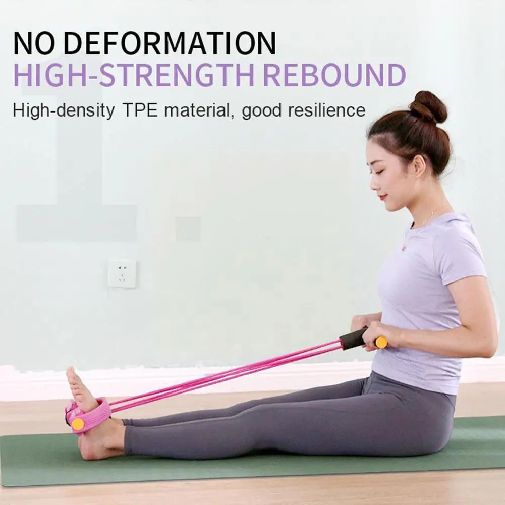 

Домашний спорт, фитнес, эластичные тянущиеся веревки, Эспандеры, тренажер для брюшного пресса, оборудование, эластичная тренировочная лент...