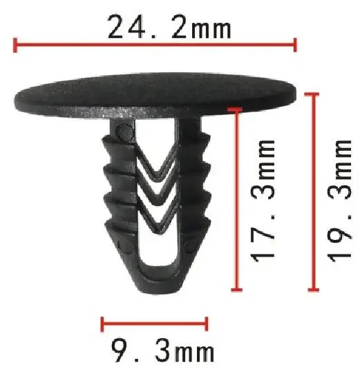 shhworldsea 100 шт. автомобильный пластиковый зажим и автозастежка для фиксатора