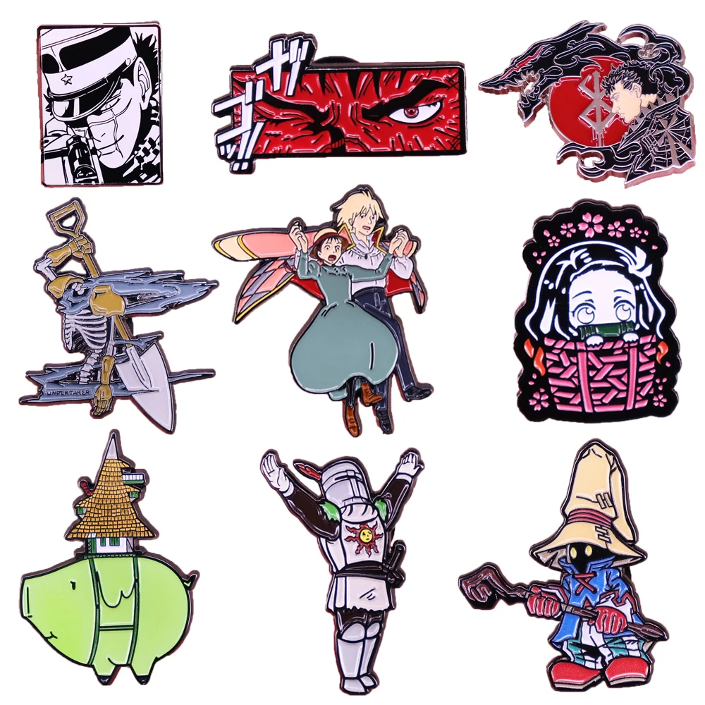

Anime Collection Enamel Pins for Clothes Demon Manga Badges on Backpack Lapel Pin Decoration Gifts for Woman Jewelry Accessories