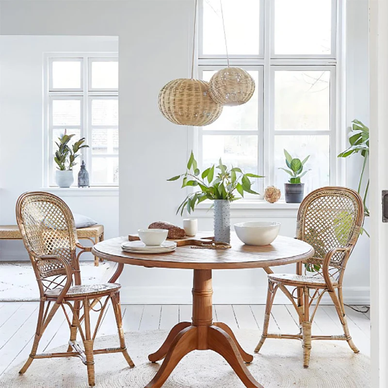 Подвесные светильники из ротанга в скандинавском стиле ручной работы люстры для