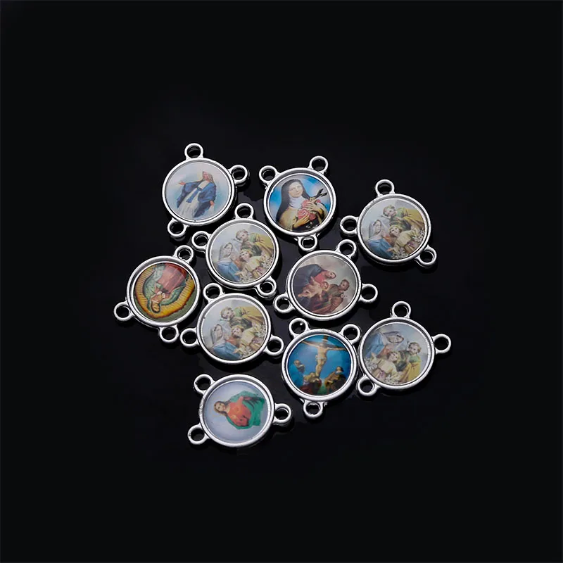 10 шт./стикер с изображением Святой середины католической медали Иисуса Марии