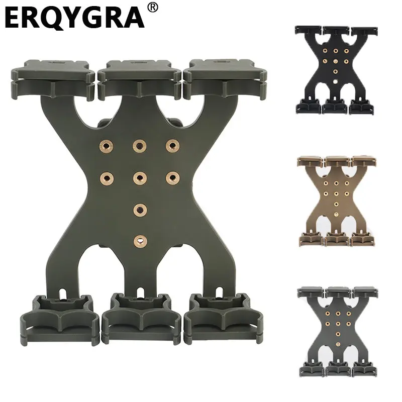 

ERQYGRA Tactical Hunting Sports Magazine Molle Pouch Belt Clip 12 Round Shotshell Holder Adjustable Ammo Adaptor Mag Accessorie