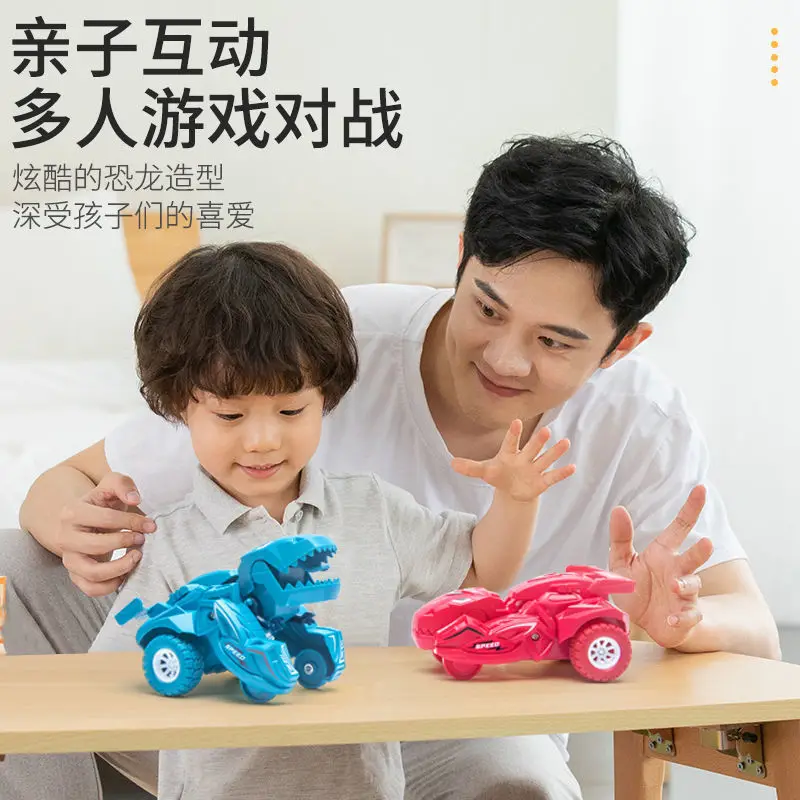 

Transforming Dinosaur Car Deformation Car Toys Inertial Sliding Dino Car Automatic Transform Toy Boys Amazing Gifts Kid Toy Cute