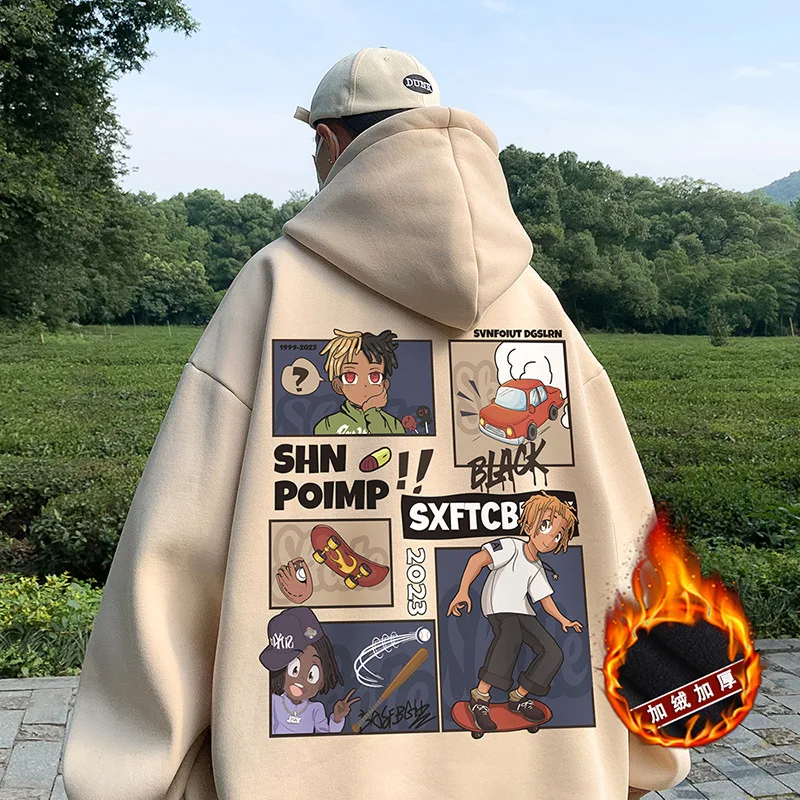 

Толстовка унисекс с капюшоном, в стиле хип-хоп