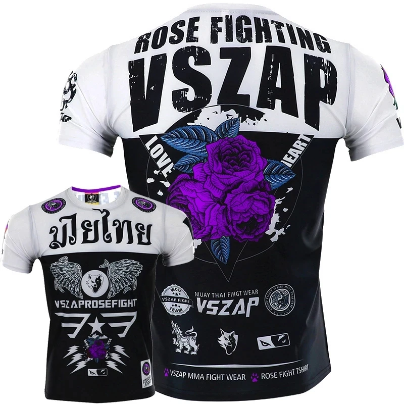 

VSZAP розовая футболка для тренировок по боксу, футболка для MMA, женская одежда для тренировок, хлопковая дышащая футболка для спортзала и бега...