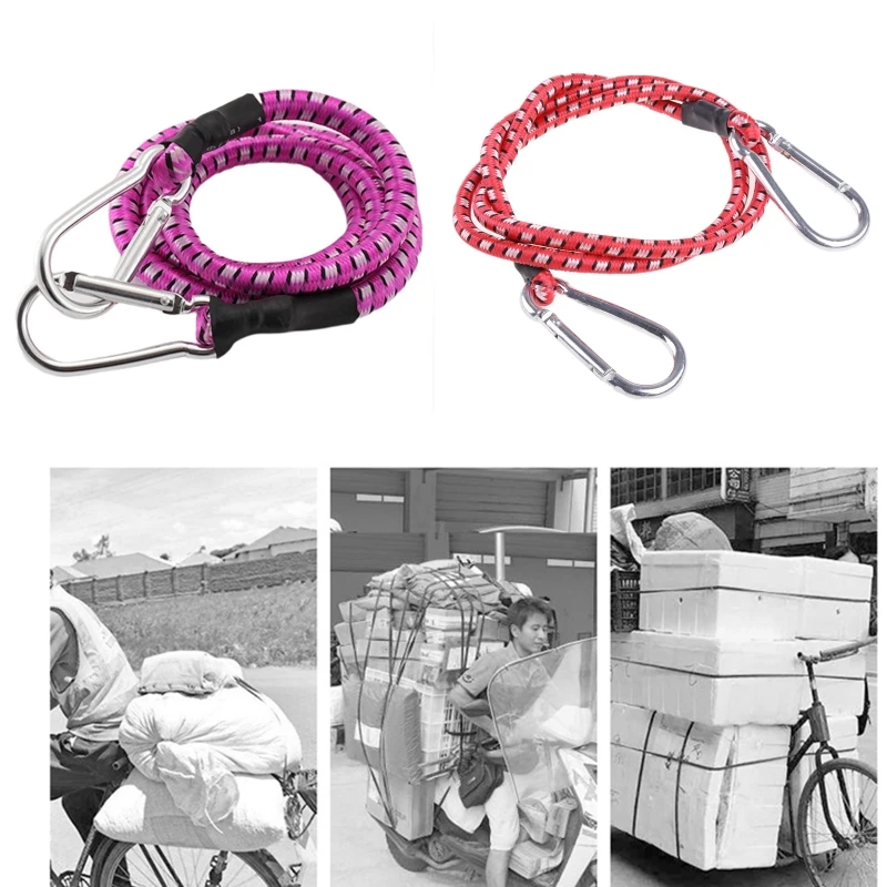 

Multi-function Motorcycle Luggage Rope Elastic Rope Strap Ideal for Outdoor Use to Secure Camps Tents Tarps Canopies M4YD