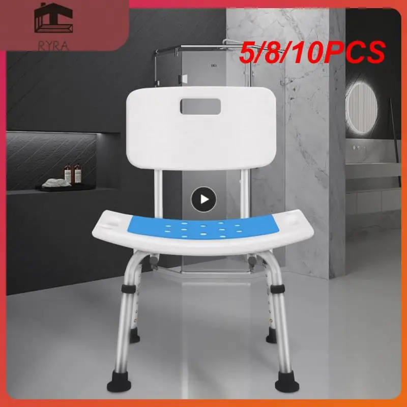 

5/8/10PCS Disabled Mat Foam Pad Folding Bath Padded For Elderly Children Bathroom Stool Cushion Paste Portable Bath Chair Mat