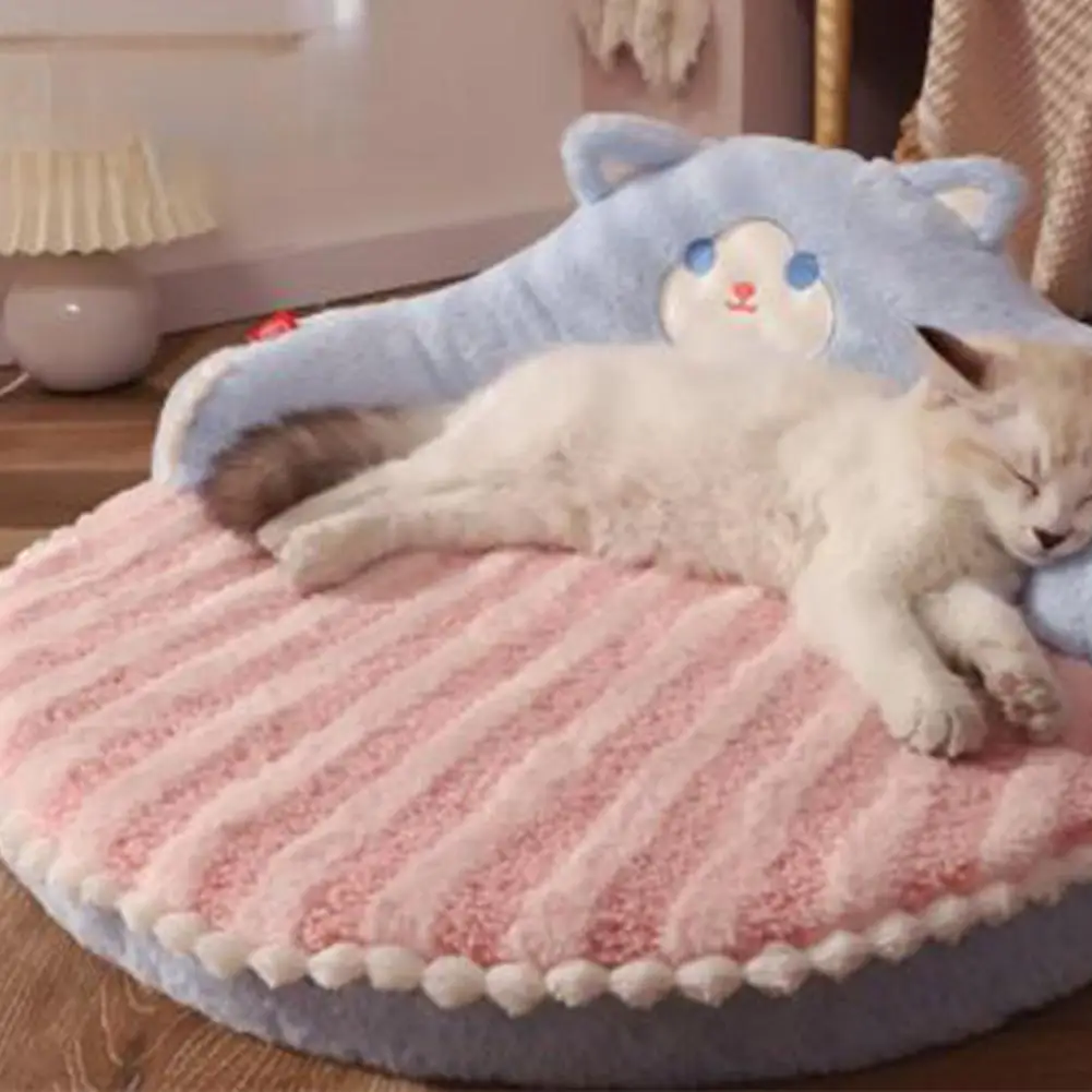 

NEW PET Cat Winter Warm Sleeping Beds Super Large Space Soft Comfortable Padded Cushion Kitten Supplies