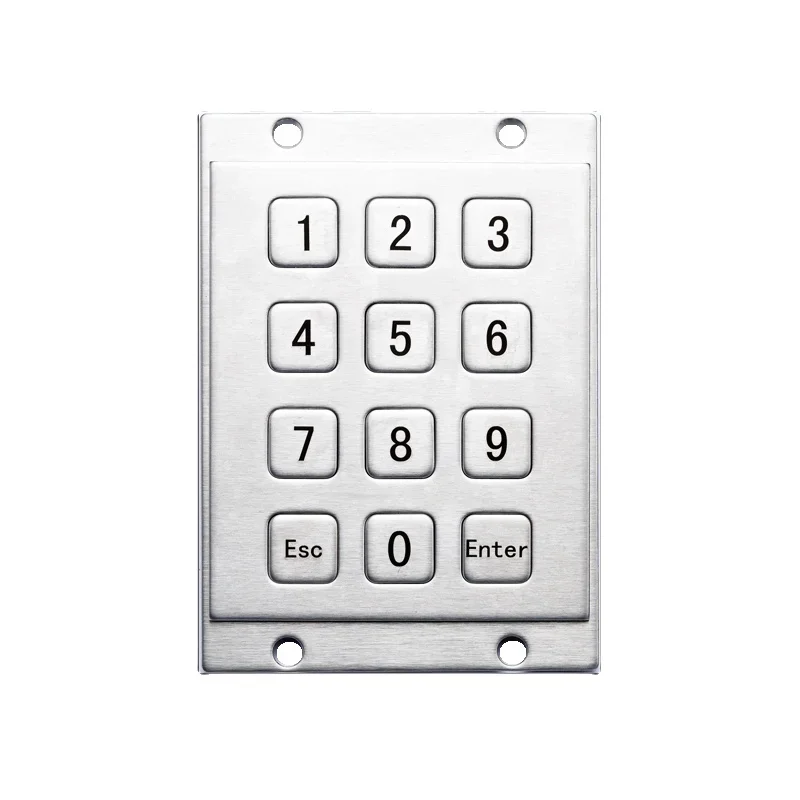 LIN плоские клавиши промышленные 12-клавишные цифровые металлические клавиатуры