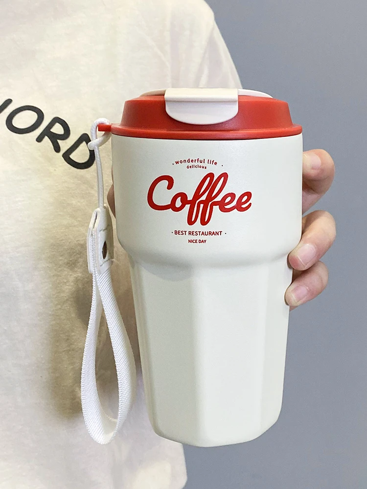 

Летняя кружка для холодной воды для девочек, новинка 2022, высококлассный термос из нержавеющей стали, Мужская портативная сопутствующая коф...