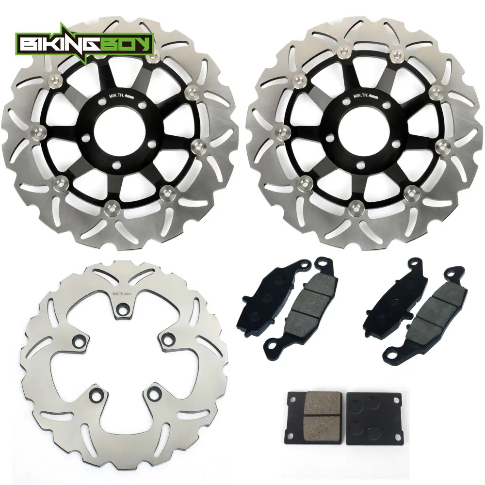 

BIKINGBOY для Suzuki Bandit GSF 600/S 00 01 02 03 04 GSX750F 98-02 SV 650 S 1999-2002 Передние и задние тормозные диски Диски Роторы Колодки