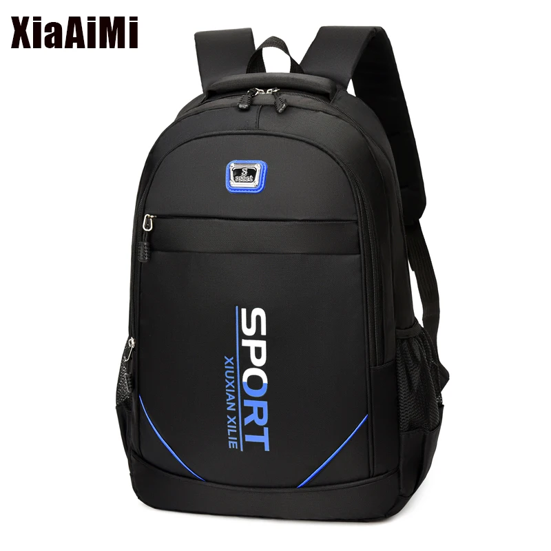 Men's Waterproof Backpack Black Luxury Backpacks Laptop Bag Women Free Shipping Bags Man Leather Sports Large Capacity Backpacks