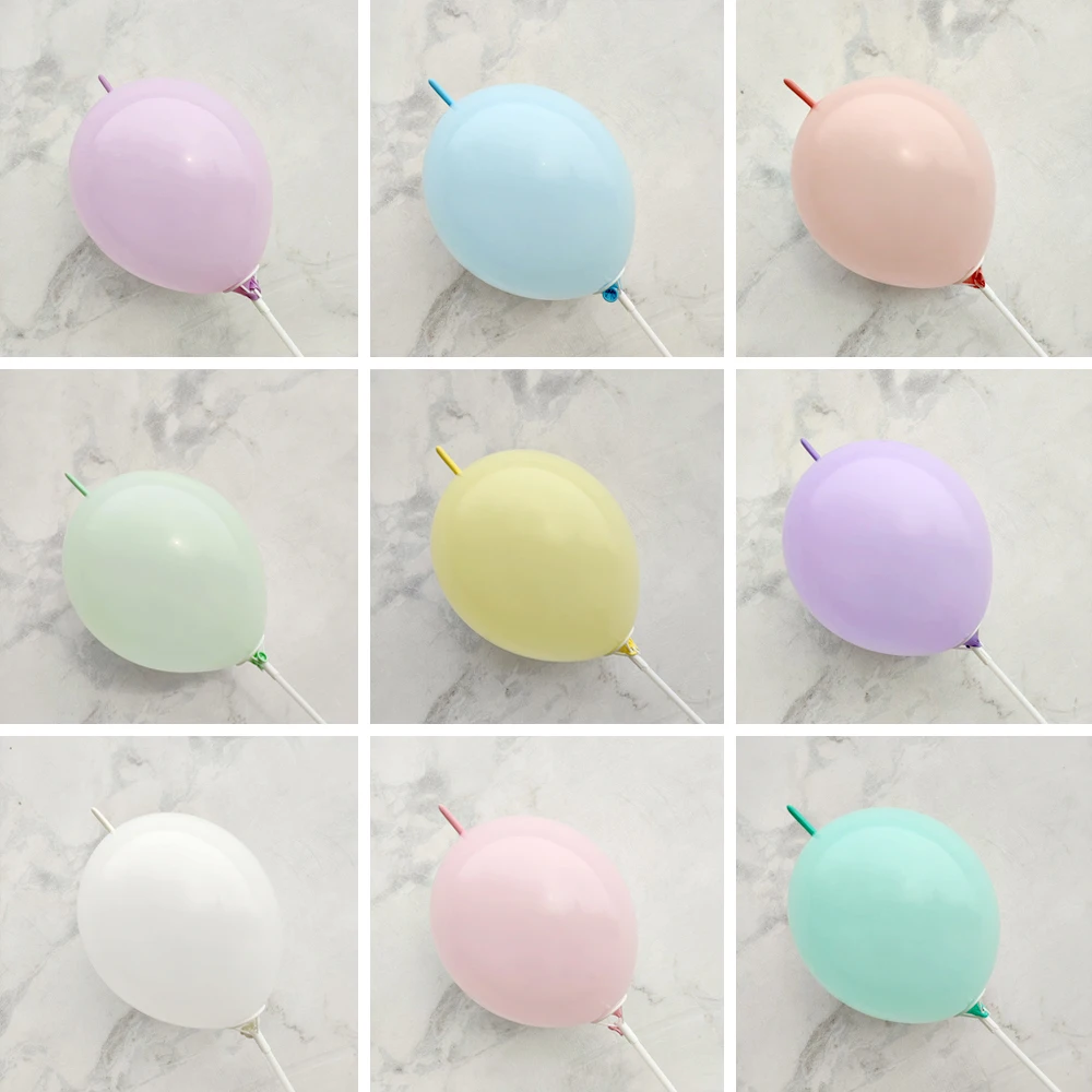 

NEW Macaron Tail Ball 6/10/12inch Needle Tail Balloon Love Background Wall Decoration Birthday Wedding Party Latex Balloons