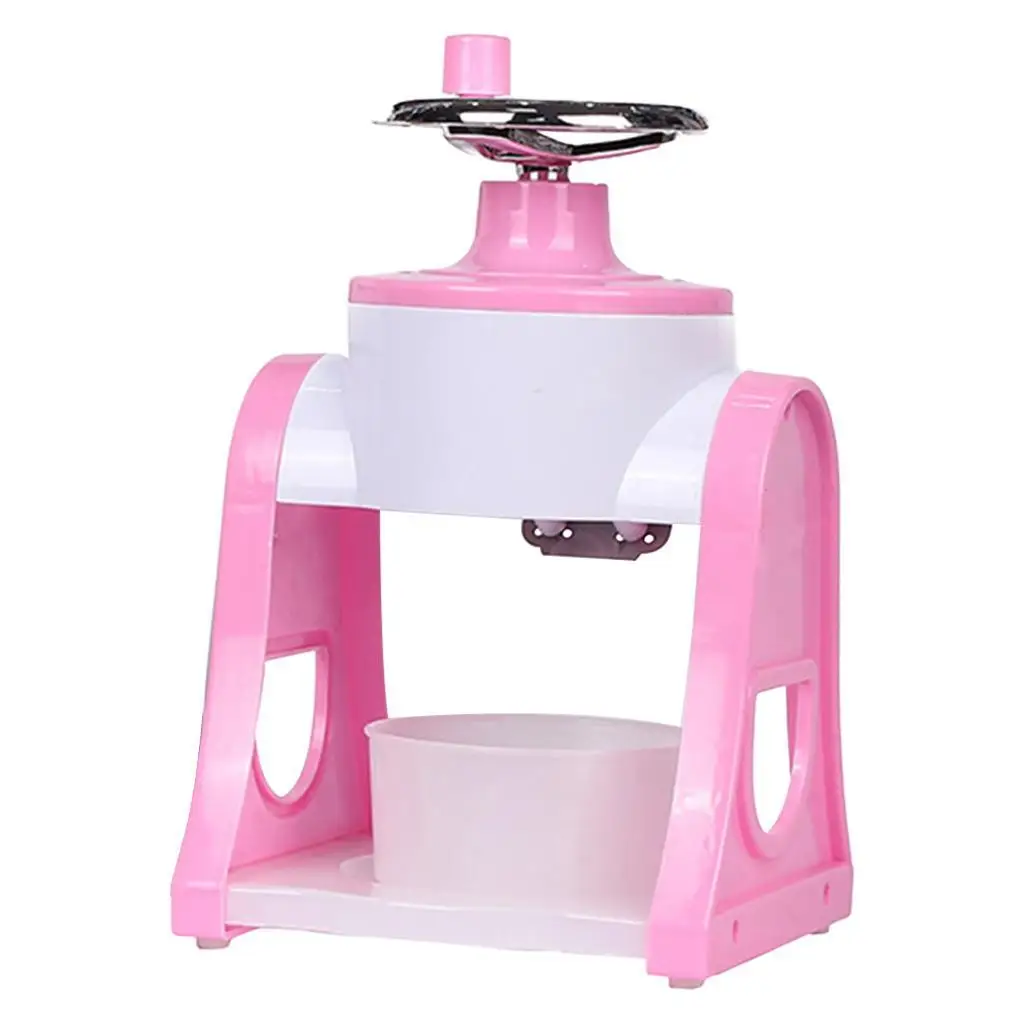 

Small Manual Ice Crusher Hand Crank Manual Ice Crusher Shaver for Snow Cone Blue