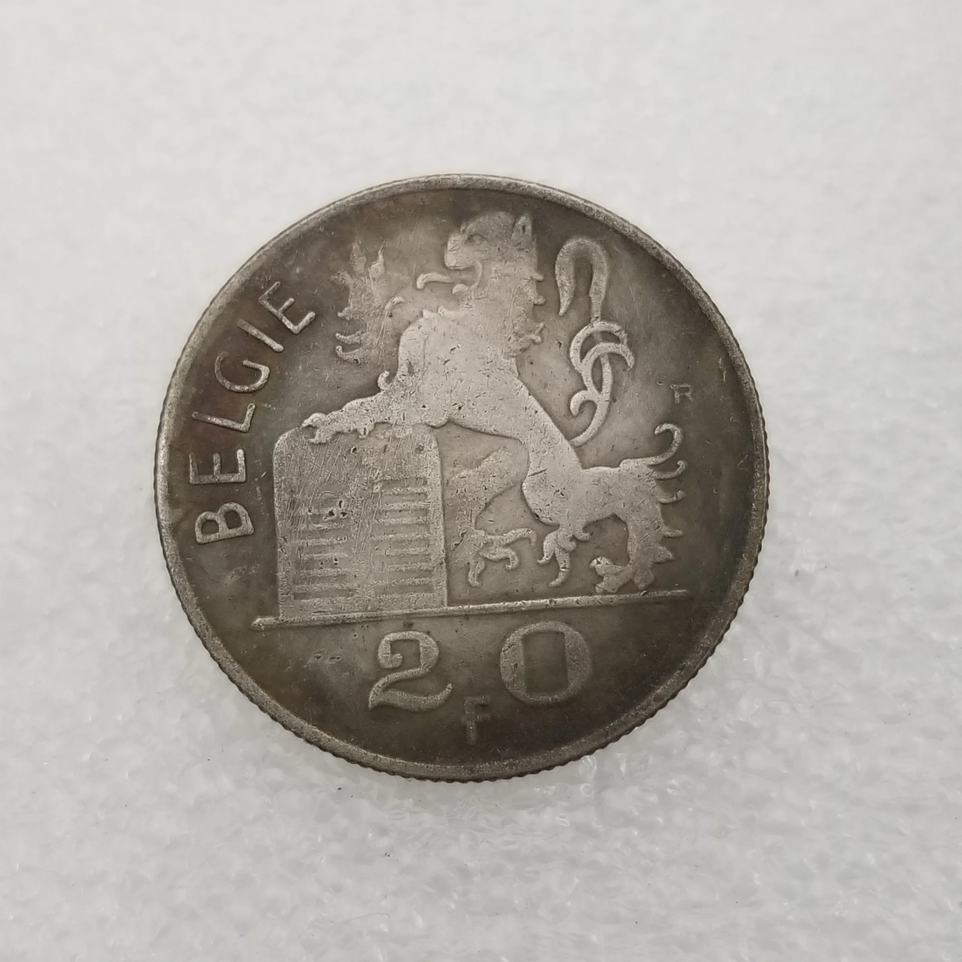 

Бельгия 1950 год 20F золотые и серебряные монеты домашний Декор Монета на удачу Волшебные коллекционные монеты оригинальная медаль монеты рож...