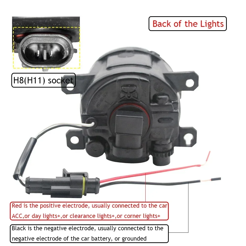 Лампы противотуманные в сборе с линзами дневные ходовые огни