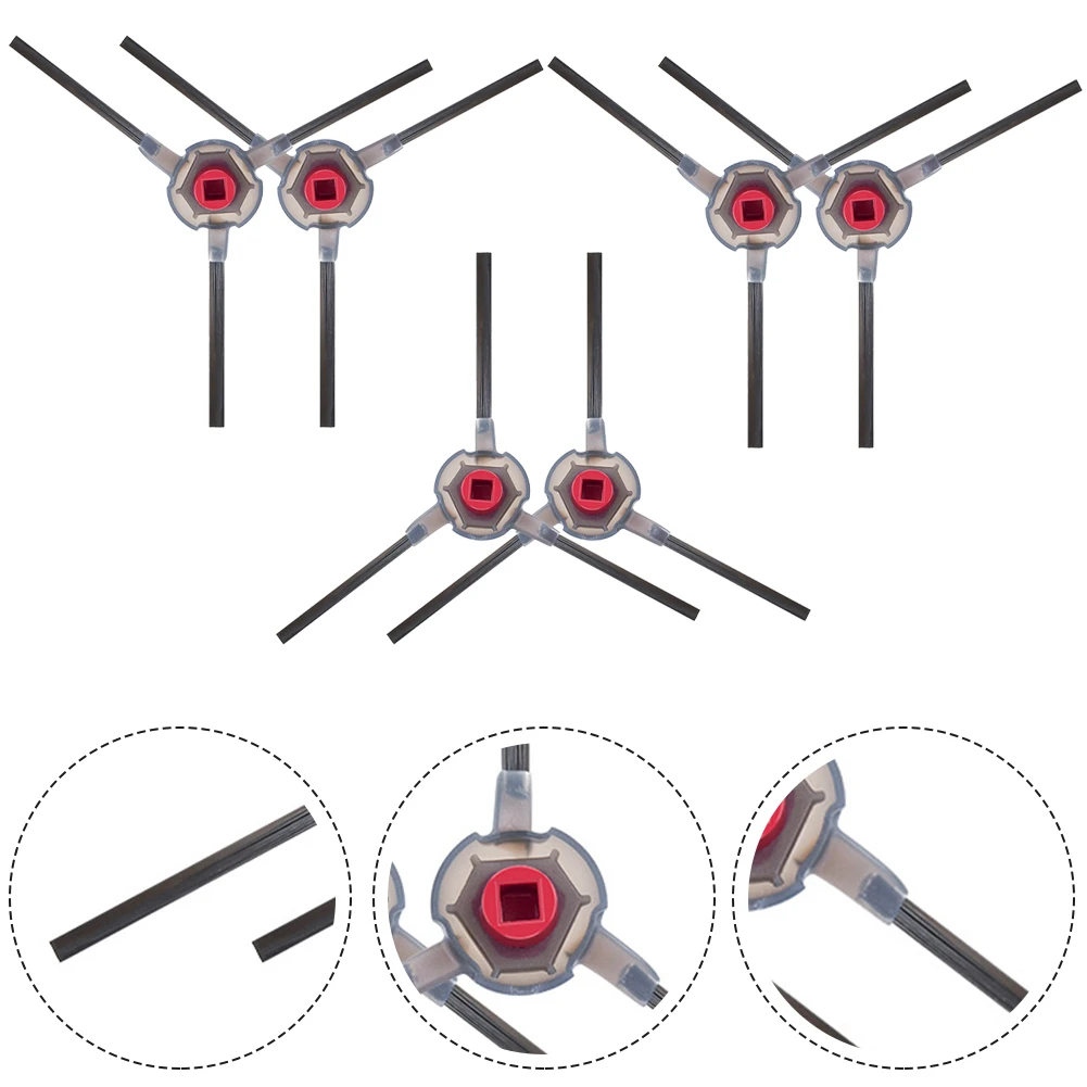 

6pcs Side Brushes For Xiaomi Mijia B101CN For Dreame S10 S10Pro Robotic Vacuum Cleaner Side Brushes Part Sweeper Accessories
