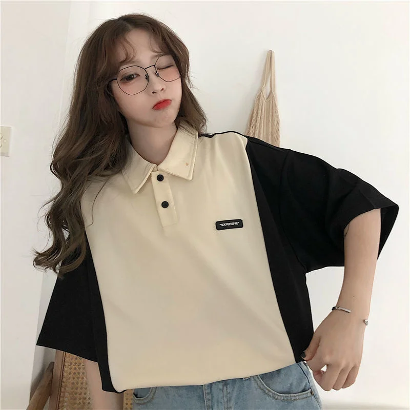 

Summer Women's Soft Girl Short-Sleeved T-shirt Women's Loose Women's Top