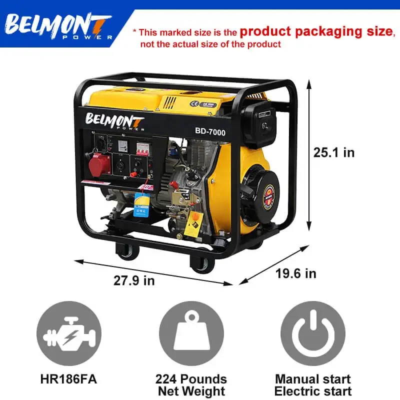 YUNYI однофазный и трехфазный дизельный генератор с открытой рамой 110 В/120 В/220 В/230 В