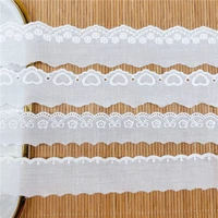 15yardslot embroidery cotton lace trim for diy crafts apparel sewing sofa curtain children clothes skirt collar accessories
