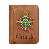 vintage luxury canada cover genuine leather men wallet classic pocket slim card holder male short coin purses