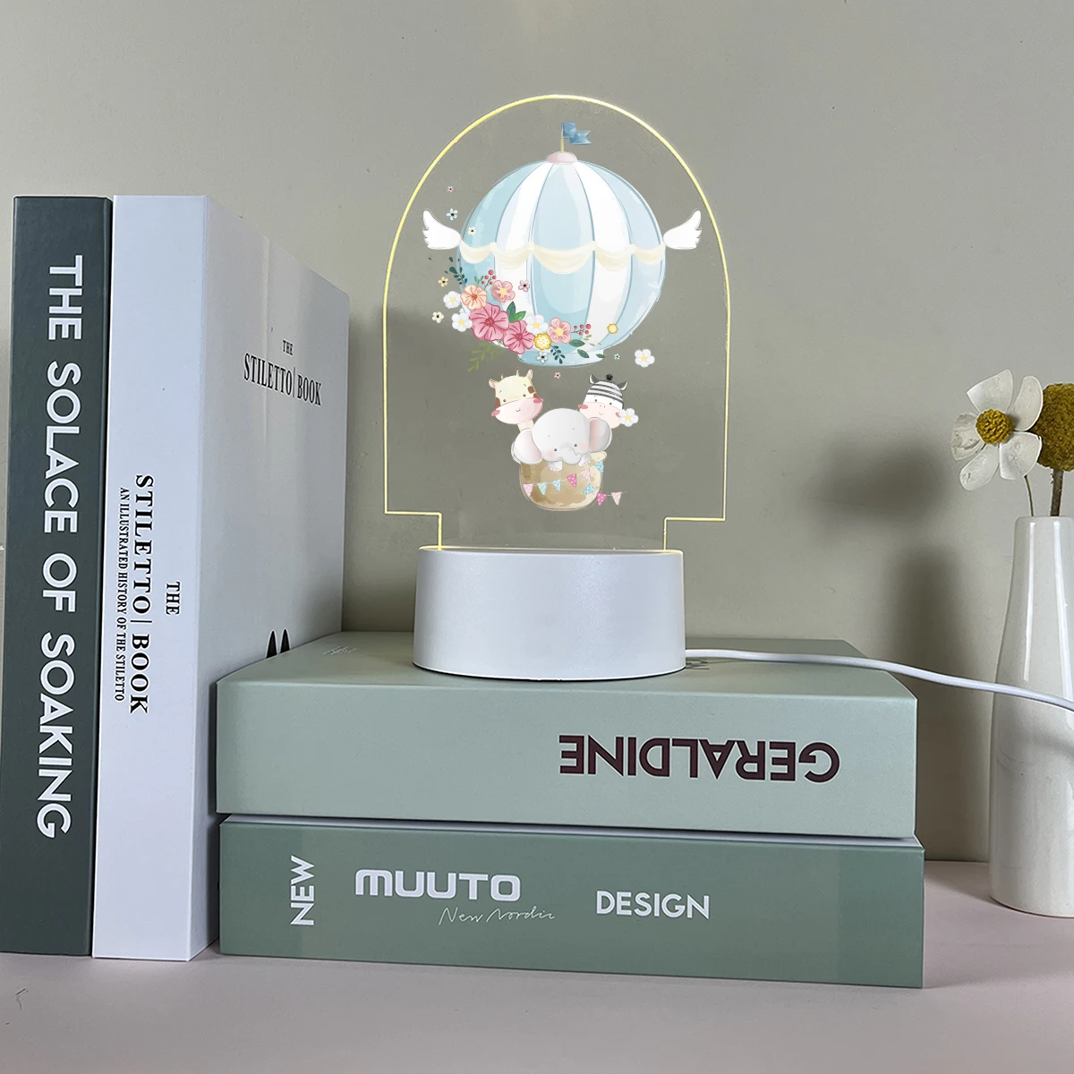 Детский ночник с воздушным шаром 3D лампа декором в виде аватара Manchette для спальни