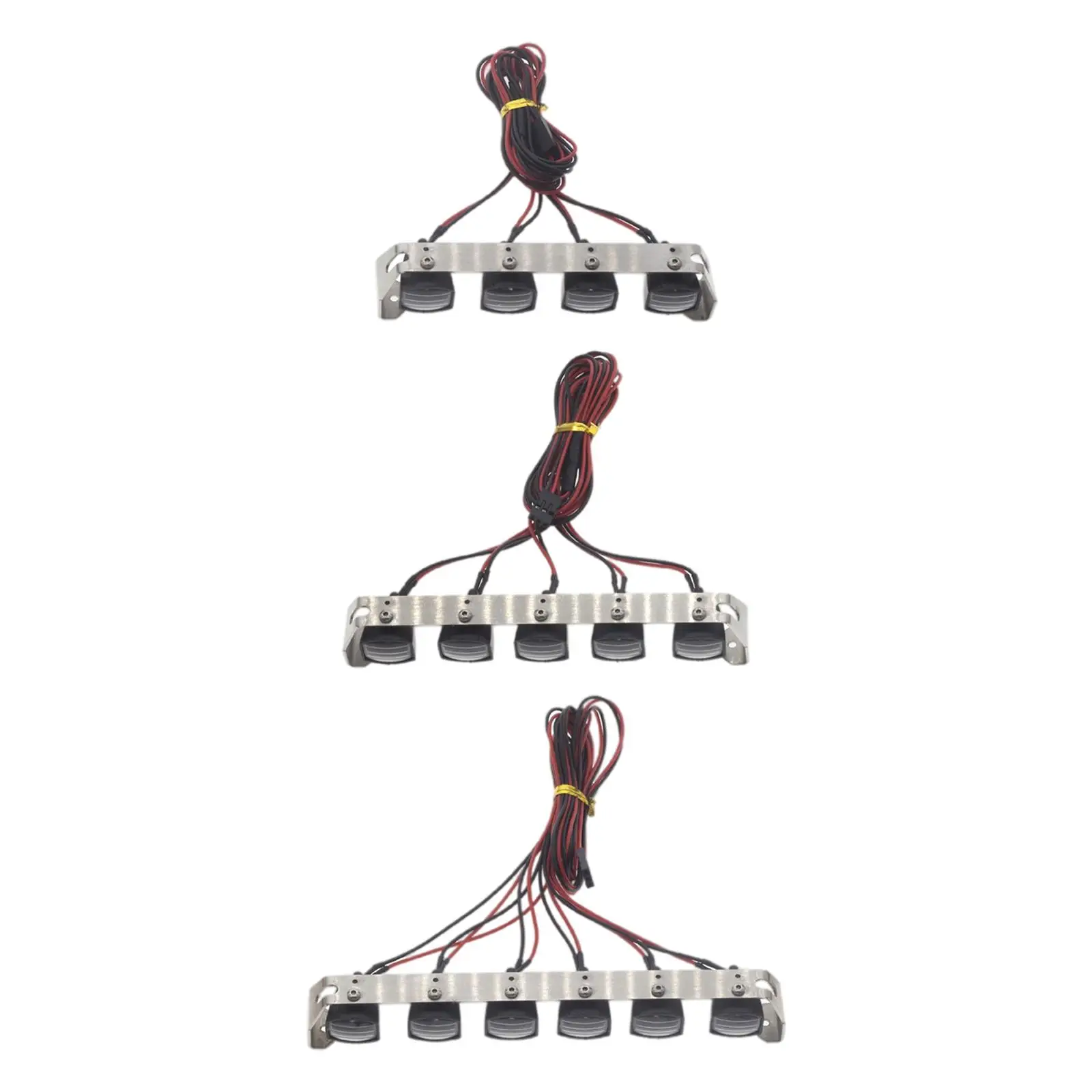 

1:10 Metal Car LED Roof Lights Flashing Lamp for TRX4 SCX10 Vehicles DIY