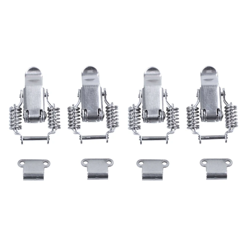 

4X Toolbox Draw Compression Spring Toggle Latch Catch Clamp Silver